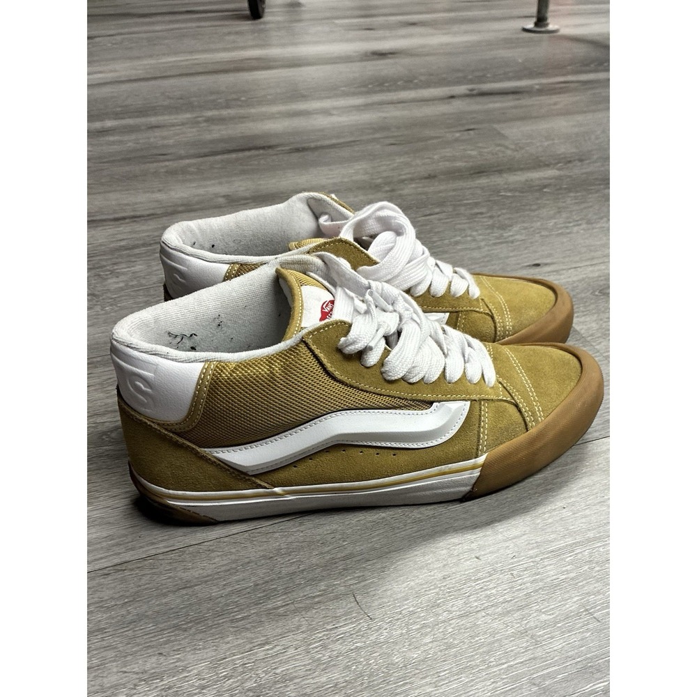 VANS Knu Skool Mid OG SNEAKERS VN000CQ95SM BROWN CLASSIC TRUE WHITE US Size 10